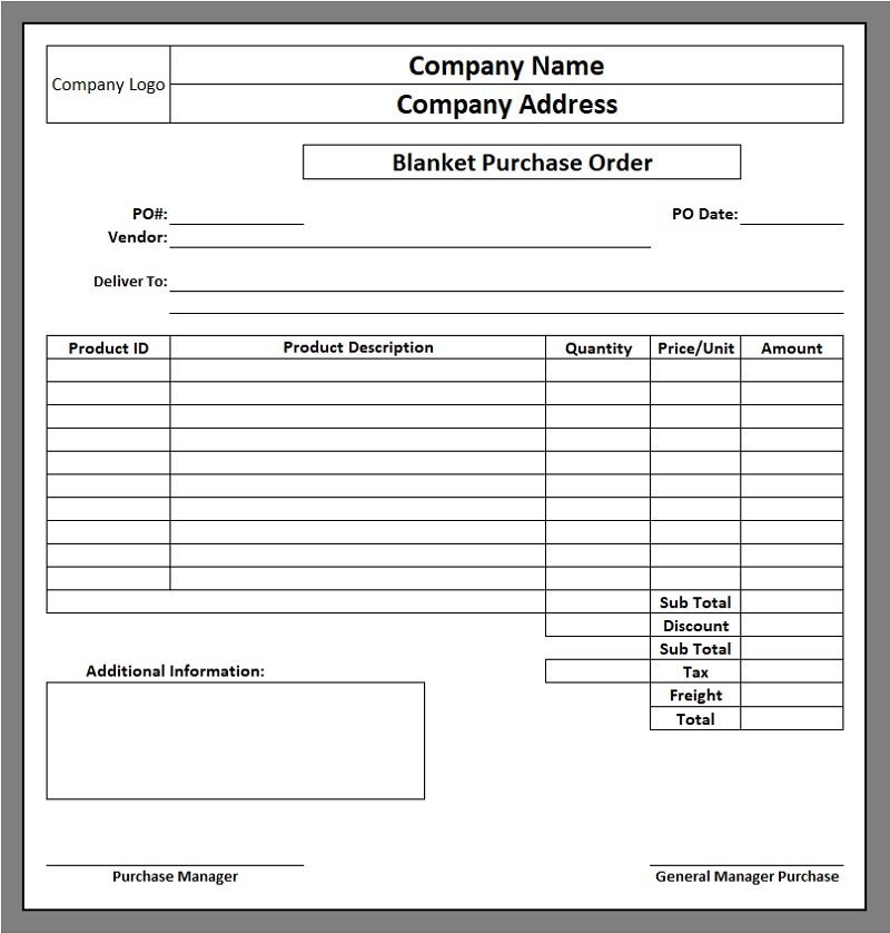 ReadyToUse Purchase Order Template MSOfficeGeek