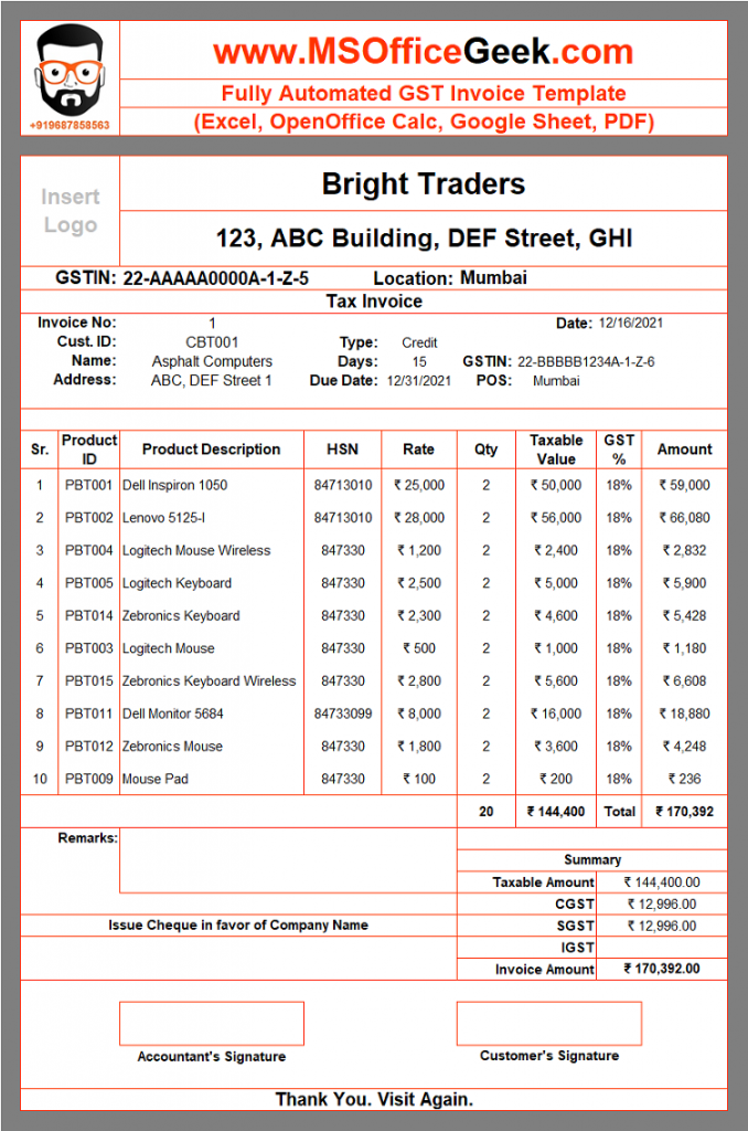 Step-by-Step Guide to Creating GST Tax Invoices in PDF - New Invoice