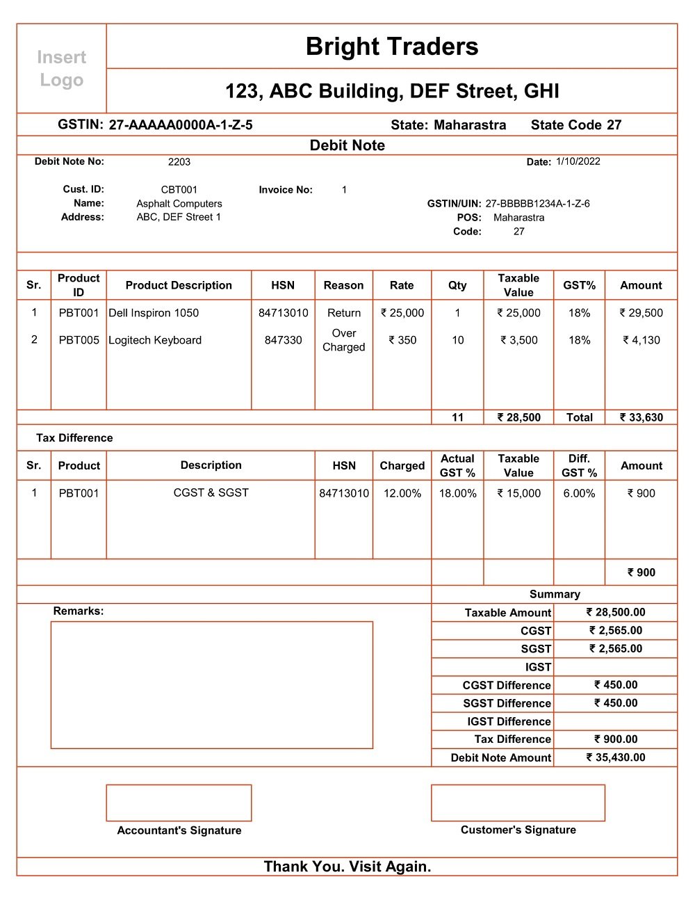 assignment of debt gst