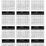 Printable Calendar 2024 - Black