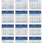 Printable Calendar 2024 - Blue