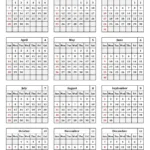 Printable Calendar 2024 - Colorless