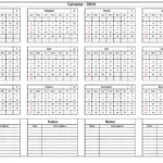 Printable Calendar 2024 With Notes