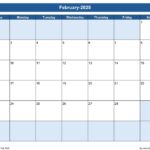 Monthly Calendar 2025