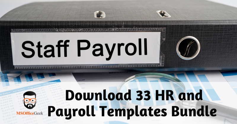 HR and Payroll Templates Bundle